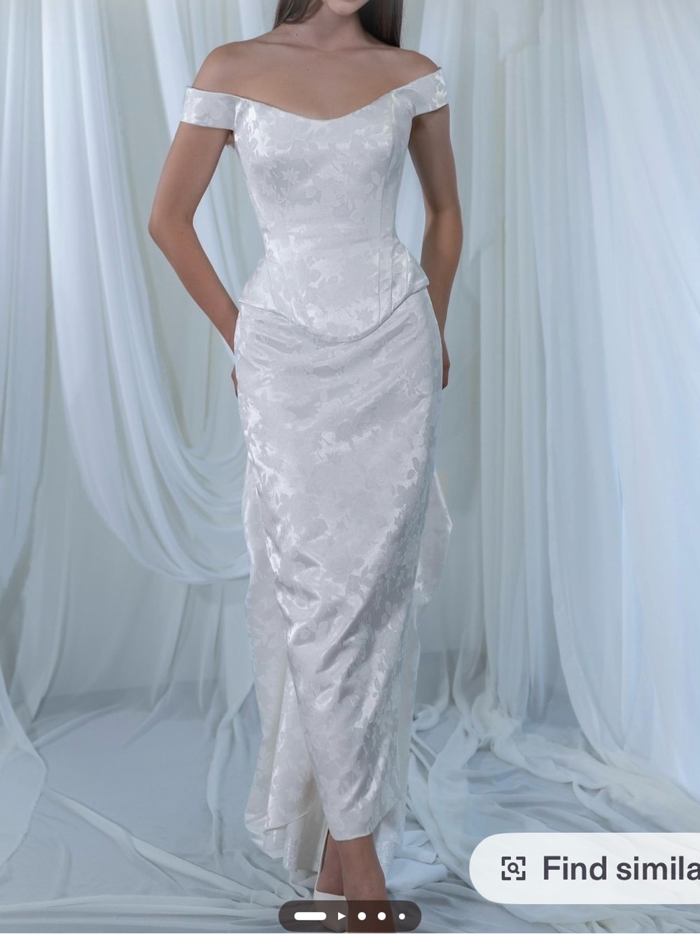 Brand New Custom Bridal Two-Piece Wedding Set + 55” Detachable Veil